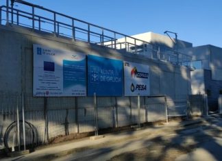 Augas de Galicia pon a proba a primeira fase das obras da nova EDAR de Rianxo