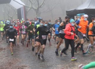A chuvia condicionou o V Trail San Silvestre de Lousame