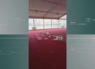 Causan diversos estragos na carpa do Nadal de Boiro