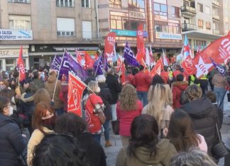 Paro masivo da conserva en Arousa para reclamar igualdade e melloras laborais nun novo convenio colectivo