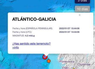 As Rías Baixas tremen cun terremoto de magnitude 4,6