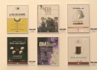 Vilagarcía conmemora 40 anos de loita feminista coa exposición Carteis do 8M Vilagarcía conmemora 40 anos de loita feminista coa exposición Carteis do 8M