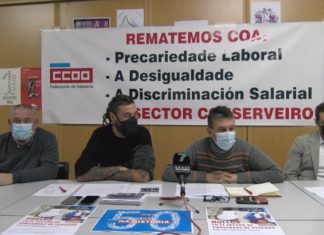 CCOO non asina o novo convenio do sector da conserva e culpa a UXT e á CIG de traizoar aos traballadores CCOO non asina o novo convenio do sector da conserva e culpan a UXT e a CIG de traidores