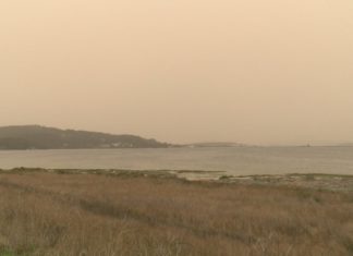 A calima tamén tingue de laranxa os ceos das Rías Baixas