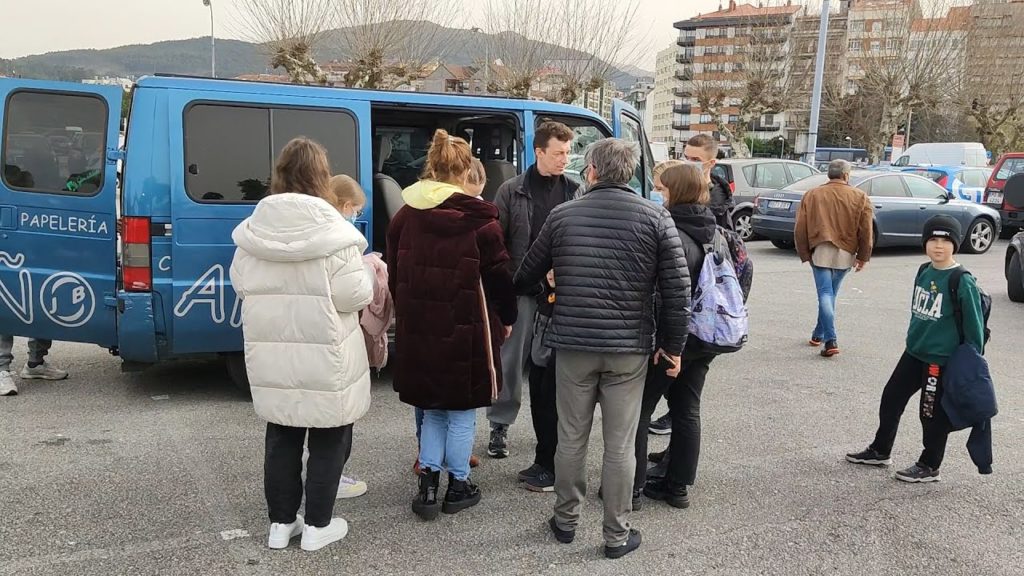 Temor ás mafias e as violacións, así chegaron os 46 refuxiados do autobús de Galucrania