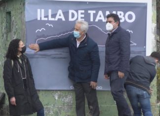 Poio celebra un ‘día histórico’ cunha sinatura que abre a illa de Tambo á cidadanía