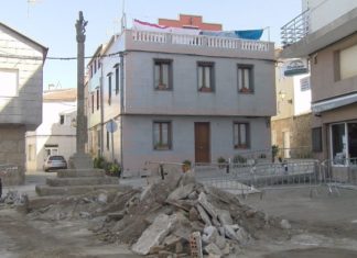 Atopan restos romanos nas obras da praza de San Gregorio de Cambados