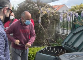 Os usurios de ‘Con eles’ apúntanse á compostaxe dos refugallos do seu comedor