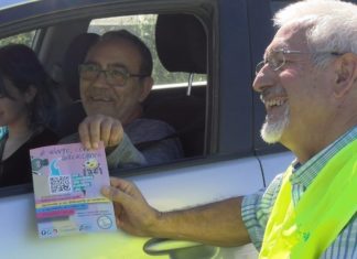 Persoas con lesións medulares colaboran coa DXT para concienciar sobre o perigo das distraccións ao volante