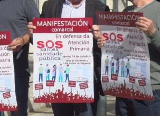 SOS Sanidade Pública covoca a todo o Salnés a unha gran manifestación o día 14 en Vilagarcía SOS Sanidade Pública covoca a todo o Salnés a unha gran manifestación o día 14 en Vilagarcía