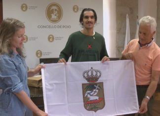 Poio recoñece ao deportista Cristian Fernández Nieto, subcapión de Europa de Acuatlón