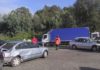 Tres feridos nun aparatoso dobre accidente en Vilagarcía