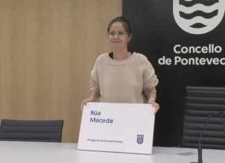 Pontevedra leva ao rueiro a súa nova imaxe corporativa substituíndo 150 placas da Zona Vella