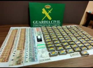 Desartellado un punto de venda e distribución de droga na Pobra