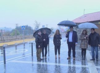 A reforma da estrada na zona de Cobas, en Meaño, reforza a seguridade viaria