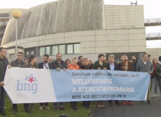 O BNG maniféstase en Montecelo para reclamar á Xunta que invista 200 millóns na sanide pública O BNG maniféstase en Montecelo para reclamar á Xunta que invista 200 millóns na sanide pública
