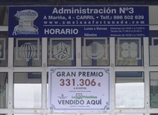 A primitiva deixa en Carril un premio de máis de 300 mil euros A primitiva deixa en Carril un premio de máis de 300 mil euros