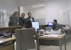 Diego Calvo supervisa as melloras acometidas na casa consistorial de Porto do Son
