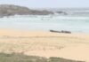 Aparecen dúas ‘narcolanchas’ nas praias do Vilar e Espiñeirido en Ribeira