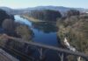 A antiga ponte do ferrocarril en Pontevedra, máis preto de converterse nun privilexiado balcón sobre o Lérez