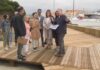 A conselleira Medio Ambiente destaca o resultado das obras de rexeneración da praia do Cruceiro