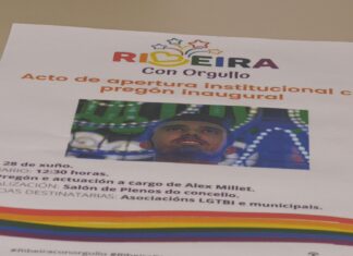 Xandre Millet será o pregoeiro da Semana do Orgullo LGTBI en Ribeira