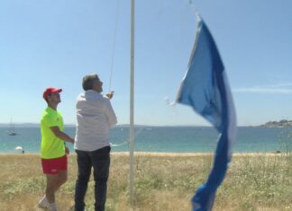 Coroso, única praia do Barbanza na que ondeará a bandeira azul este verán