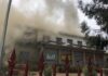 Amplo dispositivo para sufocar un novo incendio no Balneario da Compostela