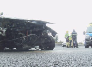 Un accidente múltiple na autovía da Barbanza deixa cinco feridos