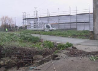 Avanzan a bo ritmo as obras de remodelación do estaleiro de Abruñeiras