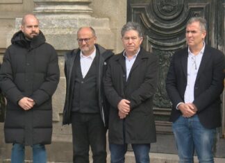 Minuto de silencio en Pontevedra polo 11M: ‘Que non se volva repetir algo así’