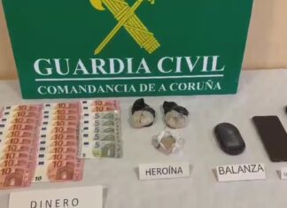 Desartellado un punto de venda de droga en pleno centro da Pobra
