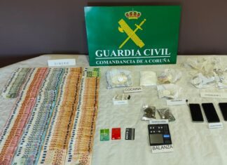 Detidas dúas persoas en Rianxo por un presunto delito de tráfico de drogas
