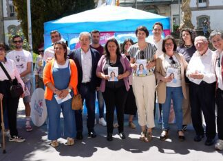 O BNG arroupa en Pontevedra a Ana Miranda como a ‘garantía’ de que a voz de Galicia se escoite en Europa