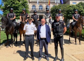 A Unidade de Cabalería da Policía Nacional súmase ao dispositivo antiincendios da Xunta