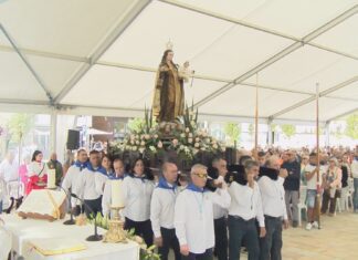 Emotiva homenaxe ós mariñeiros nas Festas do Carme de Porto do Son