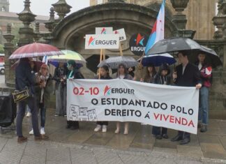 O dereito á vivenda bota a rúa ao estudantado galego