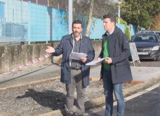 Avanzan a bo ritmo as obras de seguridade viaria na segunda fase do polígono de Espiñeira