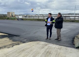 As obras de mellora das instalacións do Náutico Barraña encaran xa a súa recta final