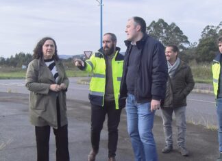 A delegada da Xunta supervisa a mellora dos accesos ó polígono de Té