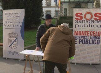 SOS Sanidade Pública recolle sinaturas para esixir que o aparcadoiro do Gran Montecelo sexa gratuíto