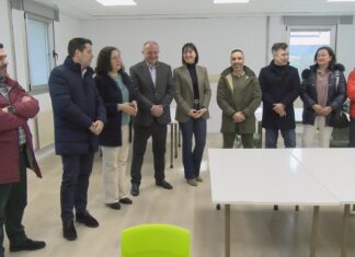 A delegada da Xunta supervisa en Boiro a ampliación do comedor no CEIP Santa Mª do Castro