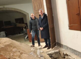 O achado dun muro en Santa Clara confirma que os tres edificios do convento xa existían no século XIV