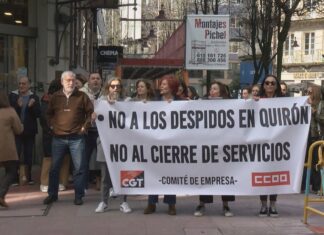 Directivos de QuirónSalud de Madrid viaxan ata Pontevedra para reunirse cos traballadores do Domínguez