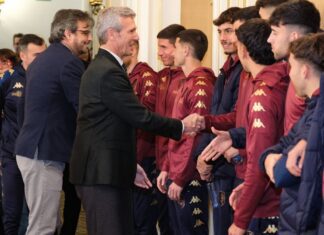 O Pontevedra continúa a celebración do ascenso coas recepcións institucionais
