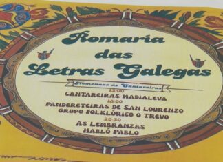 Cantareiras e pandereteiras, protagonistas da romaría das Letras Galegas de Meis