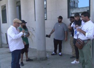 Os implicados na liorta multitudinaria de Artes declaran en Ribeira entre fortes medidas de seguridade
