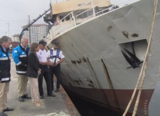 A conselleria do Mar supervisou os traballos do operativo de emerxencias no ‘Awadi’