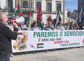 Vilagarcía concentra os actos de apoio ao pobo palestino no Salnés nesta xornada de paros