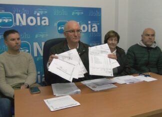 O PP de Noia contraataca con facturas de gastos en hostalería presentadas por PSOE e Marea